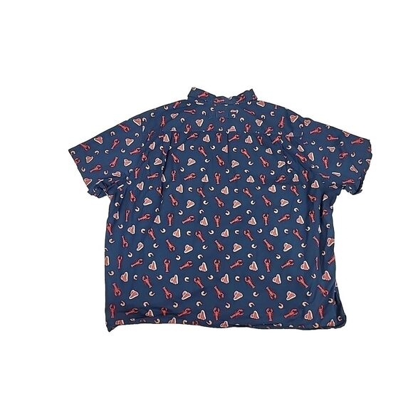 Duluth Trading Co Untucked Mens 3XL Relaxed AOP Surf & Turf Short Sleeve Shirt - Picture 3 of 7